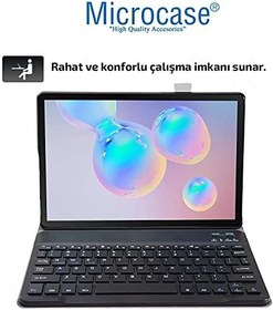 Resim Microcase Samsung Galaxy Tab S6 10.6 Tablet T860 T867 Bluetooth Klavyeli Standlı Kılıf - BKK1 