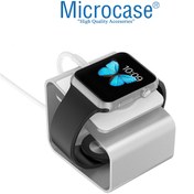 Resim Microcase iOS Uyumlu Watch Için Alüminyum Şarj Standı - Gümüş 