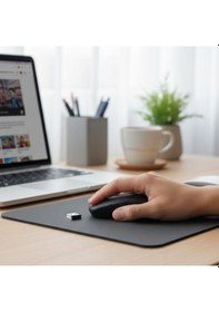 Resim Büro Ev Ofis Oyun Bilgisayarı İçin Siyah Kablosuz Sessiz Mouse Diğer 