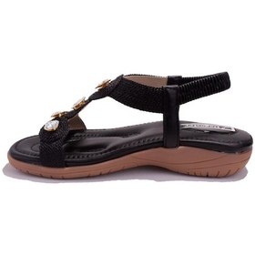 Resim Dagoster Dza07-74136903 Siyah Günlük Ortopedik Kadın Sandalet 001 