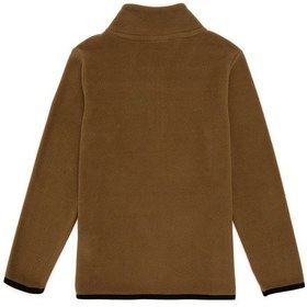 Resim U.S. Polo Assn. Erkek Çocuk Yarım Fermuarlı Haki Polar Sweatshirt 50298060-VR027 
