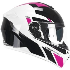 Resim Cgm 568s Ber Sport Çene Açılır Kask Siyah/fuşya 