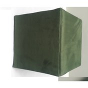 Resim ne-sil home furniture Silinebilir Kumaş Kaplama Kare Puf Ayaklı 