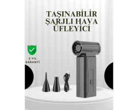 Resim Taşınabilir Şarjlı Güçlü Hava Üfleme Aleti Çok Yönlü Kullanım 