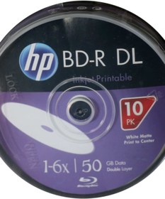 Resim HP Blu-ray Bd-r 6x 50gb 10lu Cake Box Prıntable Baskı Yapılabilir Blu-ray Dvd 