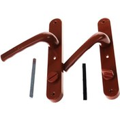 Resim Banyo-wc - Kilitli Kahve Rengi Pvc Kapı Kolu 4915 