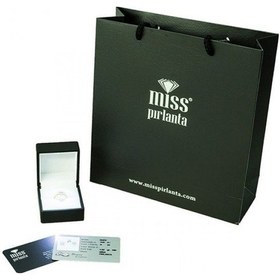 Resim Pırlantalı Oval Safir Yüzük - 0,10 Karat 14 Ayar 