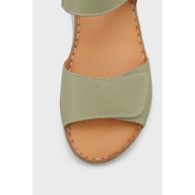Resim Capone Outfitters Corrinne Hakiki Deri Soft Konfor Kadın Sandalet 