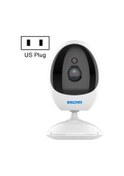 Resim Escam Qf006 3mp 1296p Hd Kapalı Kablosuz Ptz Ip Kamera Ir Gece Görüş Aı İnsansı Algılama Ev Güvenlik Cctv Monitör, Fiş Tipi: Us Fiş Beyaz 