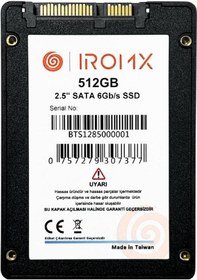 Resim Iromx 512gb 500/480mb/s 2.5" Sata 3.0 Ssd Ir512gs3 