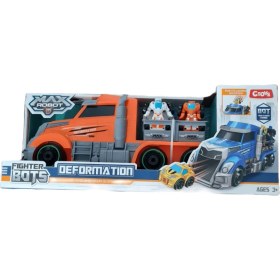 Resim Ctoys Taşıyıcı Tır ve Robota Dönüşüne Mini Araçlar Turuncu 