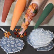 Resim Romantik Rahat Şablonu DIY Mini Tırnak Kalıpları: Akçaağaç Yaprakları, Altın Balık, Deniz Yıldızı ve Deniz Kabuğu Tasarımları - Tam Güzellik 