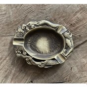 Resim ANTİK PİRİNÇ OVAL KÜLLÜK PURO KÜLLÜĞÜ SİĞARA KÜLLÜK 11*14CM 