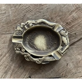 Resim ANTİK PİRİNÇ OVAL KÜLLÜK PURO KÜLLÜĞÜ SİĞARA KÜLLÜK 11*14CM 