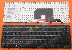 Resim Hp Pavilion DV6-3008 DV6-3008ca ile Uyumlu Klavye Türkçe Siyah 