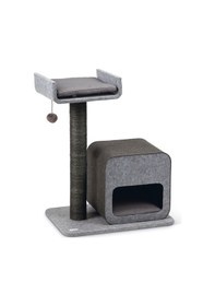 Resim Karlıe Kedi Tırmalama+ev Flavıe Gri 60x40x77cm 