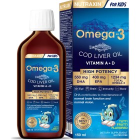 Resim Nutraxin Omega 3 Şurup Karışık Meyve Aromalı 150 ml 