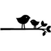 Resim Karikatür Kuşlar Yapışkan Arma Araç&motor&dekor 18 X 8 Cm 