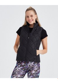 Resim Skechers W Outerwear Padded Vest Kadın Siyah Yelek S232433-001 Siyah 