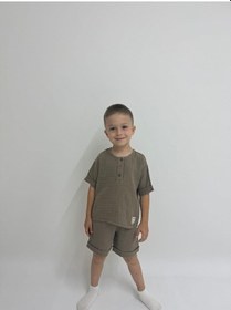 Resim Oliven The Kid Oliventhekid Müslin Unisex Çocuk Takım Vizon Vizon 