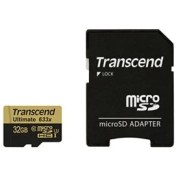 Resim Transcend 32GB UHS-I U3 Micro SDHC 633X Hafıza Kartı 
