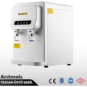 Resim Tezgah Üstü Sıcak Soğuk Arıtmalı Su Sebili Beyaz Premium 