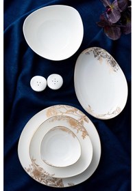 Resim Acar Blanca 6 Kişilik 29 Parça Porselen Yemek Takımı Beyaz 
