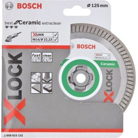 Resim Bosch - X-Lock - Best Serisi Seramik Için, Extra Temiz Kesim Turbo Segman Elmas Kesme Diski 125 mm 