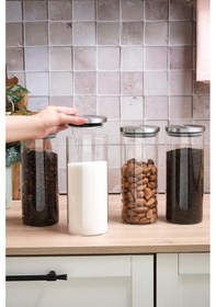 Resim Karaca Lumo 4'lü Cam Saklama Kabı 1600 Ml Şeffaf 