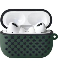 Resim Airpods Pro 2 (2.nesil) Spor Delikli Kılıf Haki Yeşilsiyah 