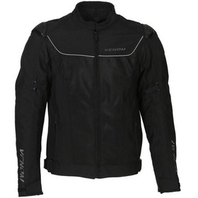 Resim Venom Motosiklet Montu Raptor Hörgüçlü Full Korumalı 4 Mevsim Motorcu Mont Siyah 