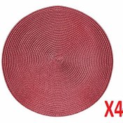 Resim Porland Vista Bordo Polipropilen Amerikan Servis 38cm 4'lü 04sty007342 