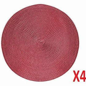 Resim Porland Vista Bordo Polipropilen Amerikan Servis 38cm 4'lü 04sty007342 