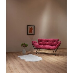 Resim Yatak Olabilen Mekanizmalı Ikili Kanepe Kolları Açılan Yataklı Koltuk 