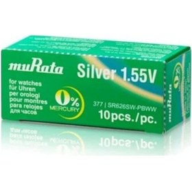 Resim Murata 10 Adet Sr626Sw 377 Japon Malı Saat Pili 