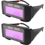 Resim Pandoraplanet Zoroom 2x Otomatik Fotoelektrik Kaynak Gözlükleri Güneş Enerjili Otomatik Kararan Kaynak Maskesi Kask Göz Gözlüğü Kaynak Camı (Yurt Dışından) 