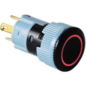 Resim 16mm Anahtar Ledli Plastik Seri Kalıcılı Kırmızı - 24 Volt 