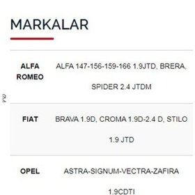 Resim Svac Alfa Romeo 147-156-159-166 1.9Jtd Isitma Bujisi 4'Lü Takım 