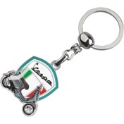 Resim Modül Vespa Motorcycles Motosiklet Damla Etiketli Anahtarlık - Koyu Gri Vespa 