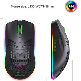 Resim Rogfer Hxsj T66 7 Tuşlu Renkli Aydınlatma Programlanabilir Oyun Kablosuz Faresi Beyaz Diğer Diğer 