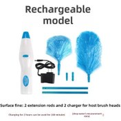 Resim Wezone 360 Derece Döner Şarjlı Elektrikli Toz Alma Aleti - Büyük Koluyla Konforlu Temizlik Fırçası 