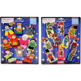 Resim 2 Set - 20 Parça Hacivat , Karagöz Ve Masal Kahramanları Parmak Kukla T224 T225 