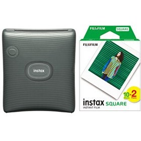 Resim Fujifilm Instax SQ Link Yeşil Ex D Akıllı Telefon Yazıcısı Ve 20'li Film 