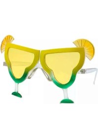 Resim Kuzgun Ticaret Margarita Bardak Şeklinde Parti Gözlüğü Sarı 16X8 cm - Lisinya 