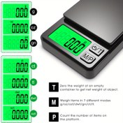 Resim Ultra-Hassas Dijital Cep Terazisi - 1000g x 0.01g, Takı için Kompakt Tasarım, Arka Aydınlatmalı LCD Ekran, 7 Birim Tara Fonksiyonu 
