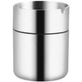 Resim Oto/masaüstü Küllük 10 Cm Paslanmaz Metal Bej Oval 