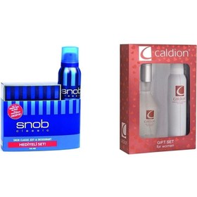 Resim Snob Classıc Erkek 100ml Parfüm Seti + Caldion Parfüm Seti 100ml 