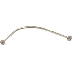 Resim Sharplace L-Shapaed Banyo Küvet Köşe Duş Perdesi Çubuk Büyük Uzay 70-95 x 90-130 cm. (Yurt Dışından) 