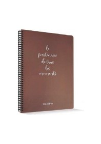 Resim Moments Plastik Kapak 96 Yaprak Spiralli Çizgili Defter 