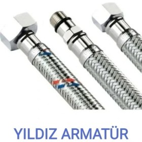 Resim Yıldız Armatür Batarya Bağlantı Hortumu Batarya Fleksi Bağlantı Hortumu Flex M10-3/8 70 cm ( 1 Adet ) 